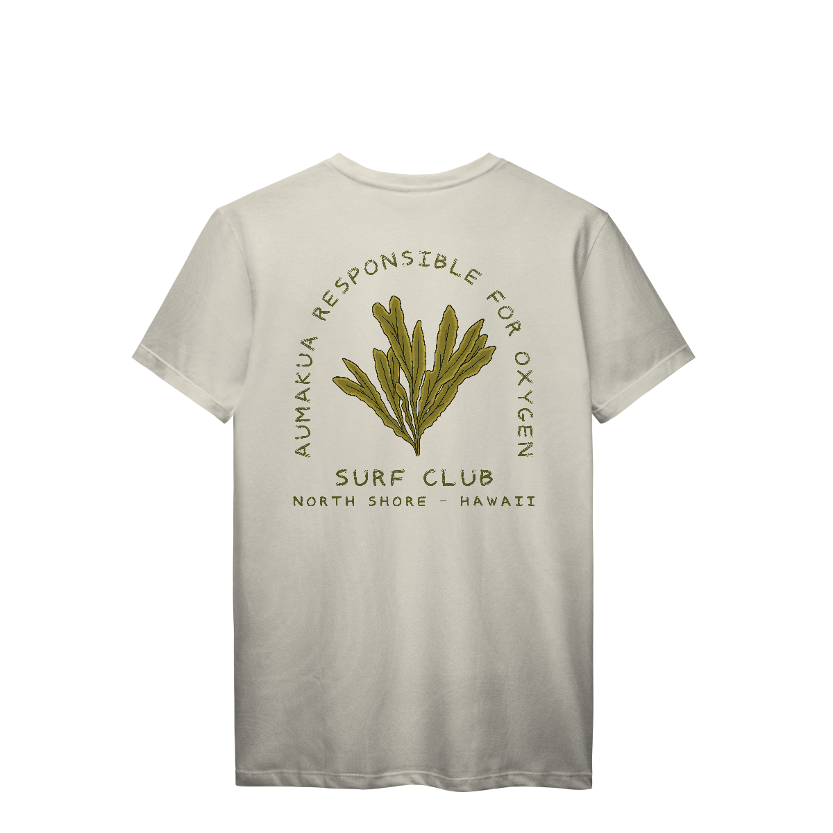 Nome do produto: Camiseta Manga Curta Marfim Algas