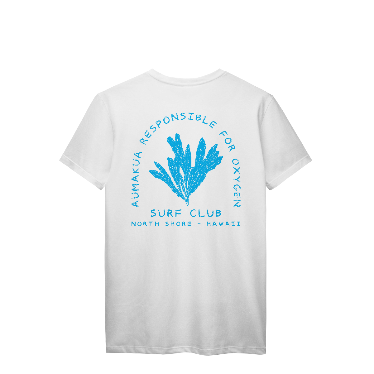 Nome do produto: Camiseta Manga Curta Branca Algas