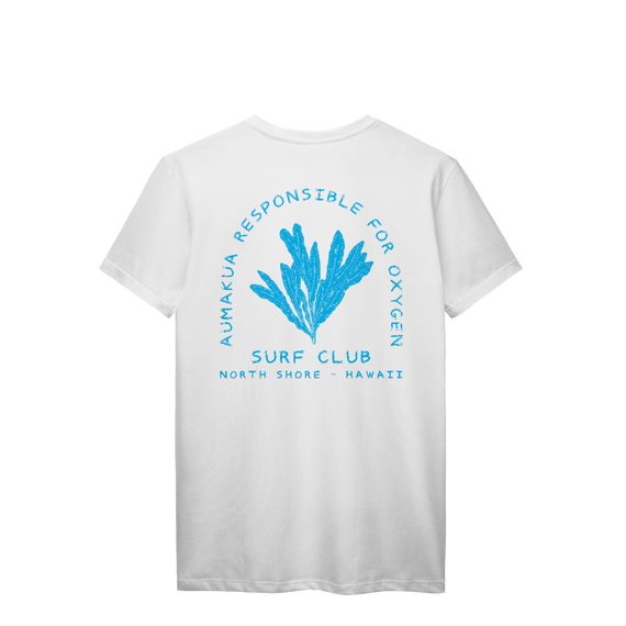 Camiseta Manga Curta Branca Algas