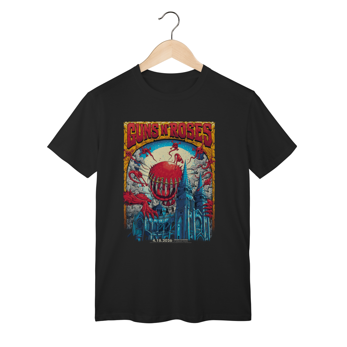 Nome do produto: Camiseta - Guns N\' Roses Fortaleza 2026