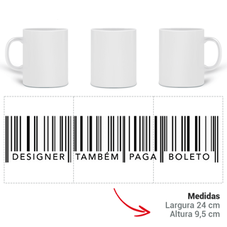 Nome do produto Caneca Designer Também Paga Boleto