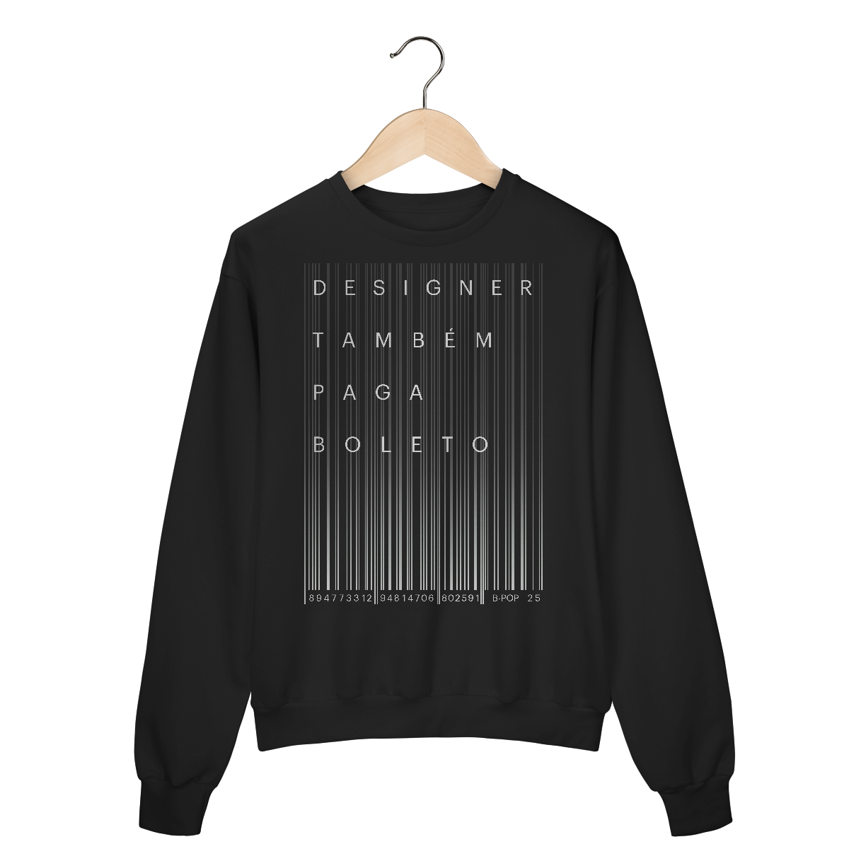 Nome do produto: Moletom Designer Também Paga Boleto 2