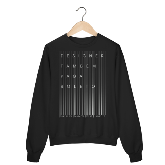 Moletom Designer Também Paga Boleto 2