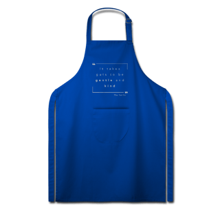 Nome do produto Avental “IT TAKES GUTS TO BE GENTLE AND KIND” The Smiths — poesia, coragem e delicadeza impressas no peito