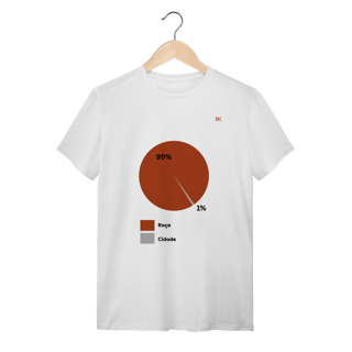 Nome do produtoCamiseta Quality Branca – 99% Roça, 1% Cidade
