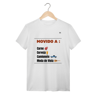 Nome do produtoCamiseta Quality Branca – Movido a Carne, Cerveja, Caminhonete e Moda de Viola