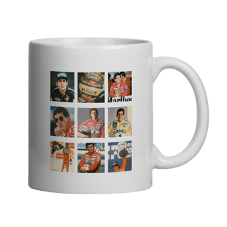 Caneca Ayrton Senna – Racing Heritage (Edição Retrô)