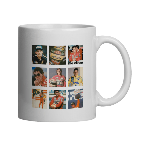 Caneca Ayrton Senna – Racing Heritage (Edição Retrô)