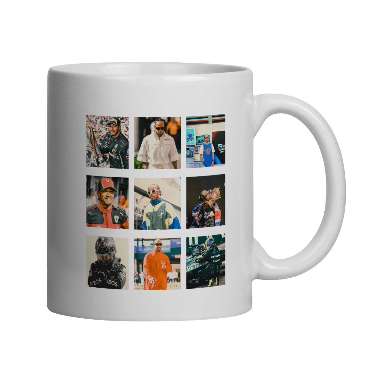 Nome do produto: Caneca Lewis Hamilton – Racing Heritage (Edição Retrô)