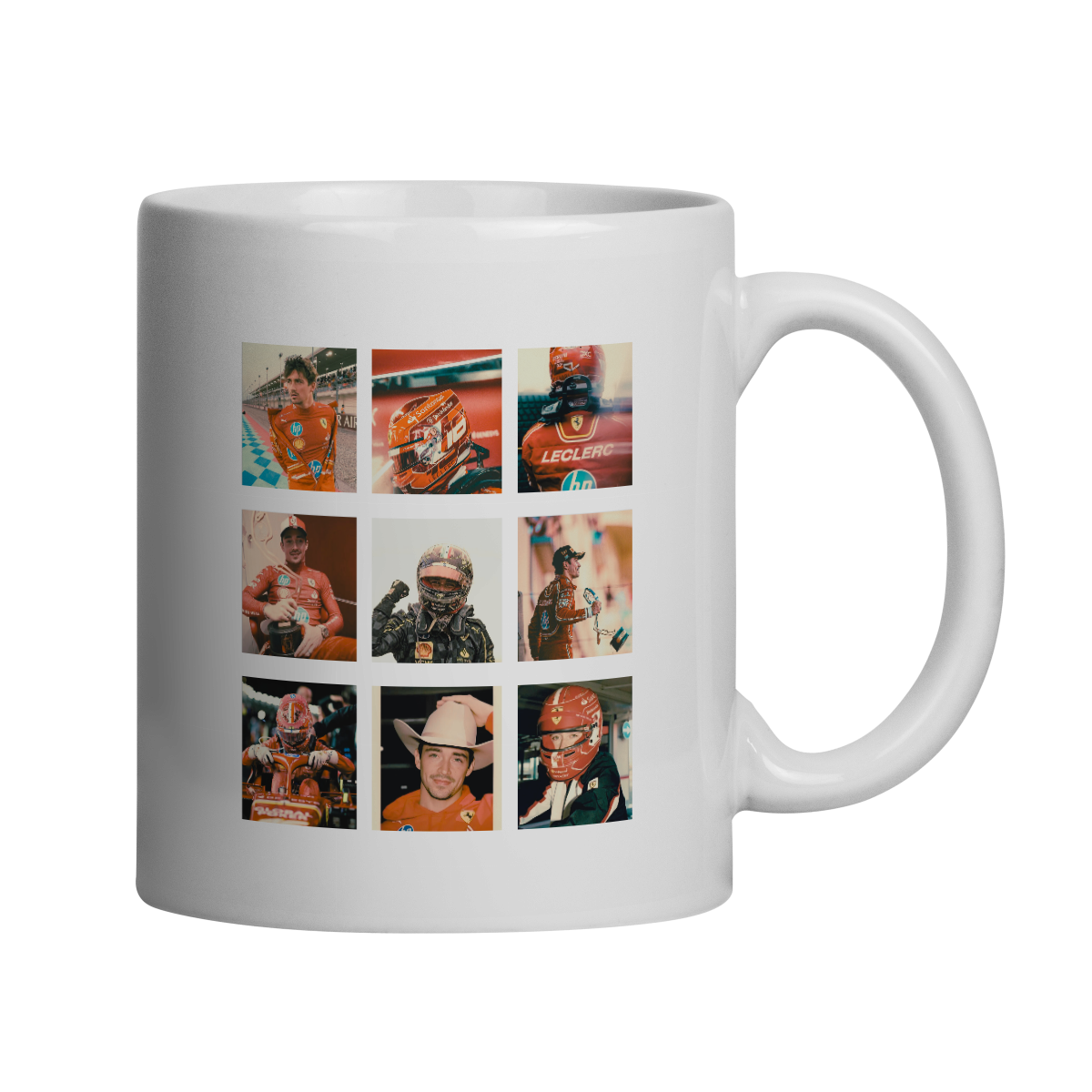 Nome do produto: Caneca Charles Leclerc – Racing Heritage (Edição Retrô)