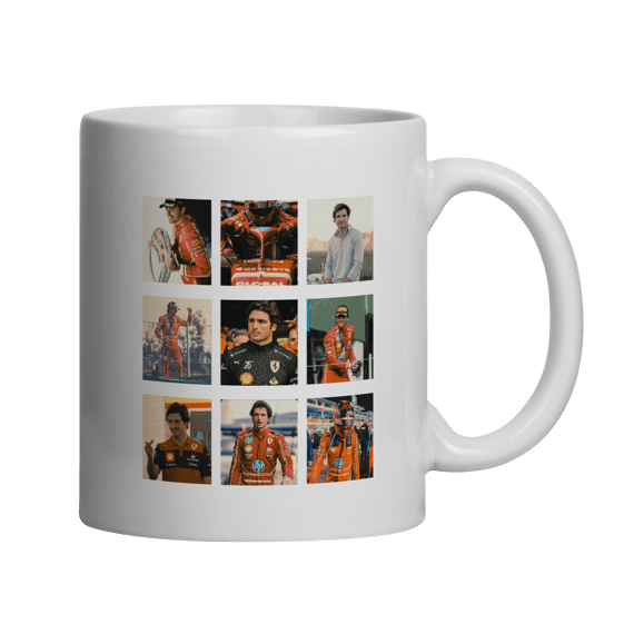 Caneca Carlos Sainz – Racing Heritage (Edição Retrô)