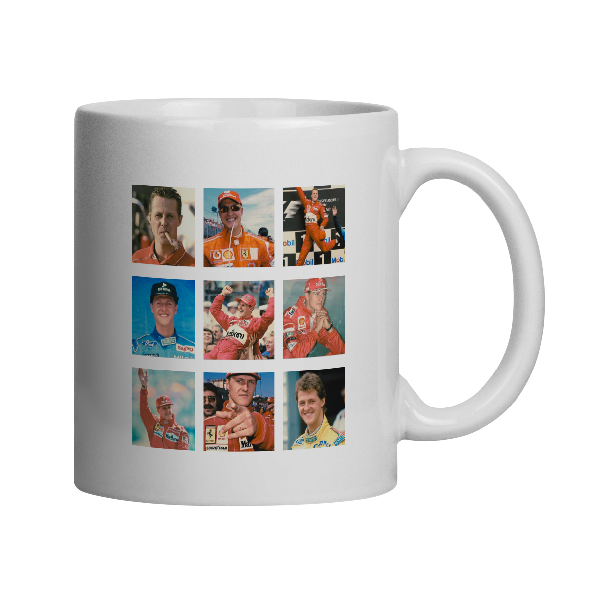 Nome do produto: Caneca Michael Schumacher – Racing Heritage (Edição Retrô)