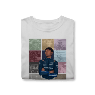 Nome do produtoCamiseta Alex Albon – The Eras | Silencioso, mas gigante