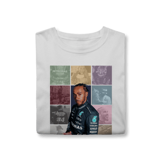 Nome do produtoCamiseta Lewis Hamilton The Eras | Uma lenda em cada detalhe