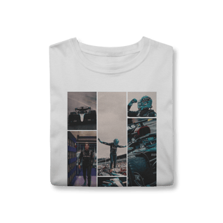 Nome do produtoCamiseta Drive to Style – George Russell | Classe e Fúria na Mercedes
