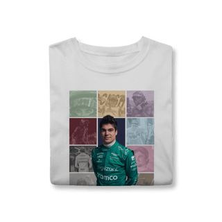 Nome do produtoCamiseta Lance Stroll – The Eras | Estilo e trajetória na F1 moderna