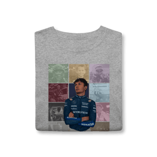 Nome do produtoCamiseta Alex Albon – The Eras | Silencioso, mas gigante