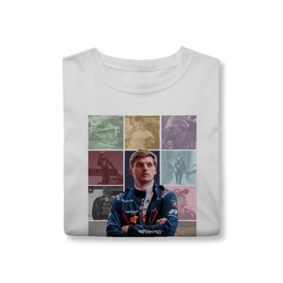Nome do produtoCamiseta Max Verstappen The Eras | Domínio total em todas as fases