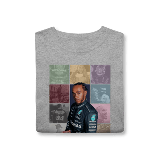 Nome do produtoCamiseta Lewis Hamilton The Eras | Uma lenda em cada detalhe