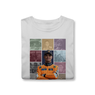 Nome do produtoCamiseta Lando Norris The Eras | A evolução da McLaren