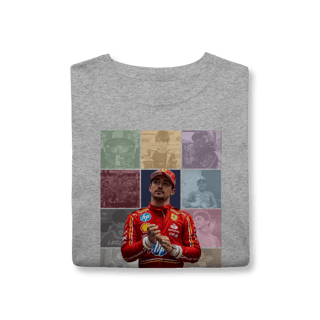 Nome do produtoCamiseta Charles Leclerc – The Eras | O Príncipe de Mônaco