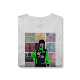 Nome do produtoCamiseta Gabriel Bortoleto – The Eras | O Próximo Capítulo do Brasil na F1