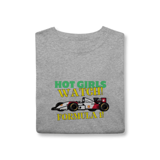 Nome do produtoCamiseta Hot Girls Watch Formula 1 | Moda F1 para Mulheres com Atitude