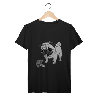 T-Shirt Prime Pug & Brócolis – Camiseta Divertida para Pet Lovers