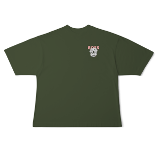 Nome do produto Camisa Oversized Golden Boss – Golden Retriever Estiloso