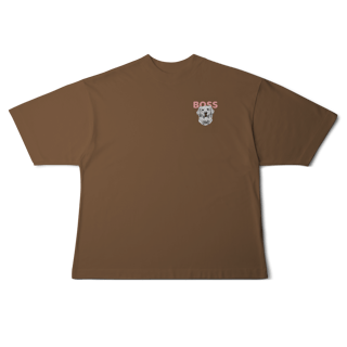 Nome do produto Camisa Oversized Golden Boss – Golden Retriever Estiloso