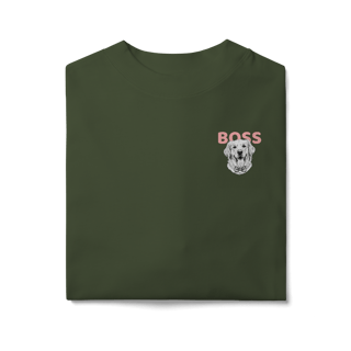 Nome do produto Camisa Oversized Golden Boss – Golden Retriever Estiloso