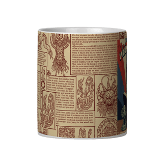 Nome do produto Caneca Dachshund & Lovecraft - Necronomicão