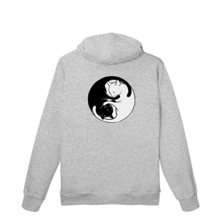 Nome do produto Moletom Canguru Gato Yin Yang | Preto e Branco Equilíbrio Felino