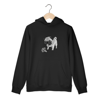 Nome do produto Moletom Prime Canguru Pug & Brócolis – Estampa Divertida e Conforto Premium