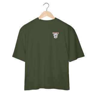 Nome do produto Camisa Oversized Golden Boss – Golden Retriever Estiloso