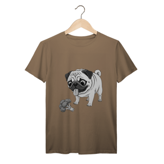 Nome do produto T-Shirt Prime Pug & Brócolis – Camiseta Divertida para Pet Lovers