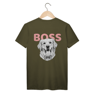 Nome do produto T-Shirt Prime Golden Boss – Golden Retriever Estiloso