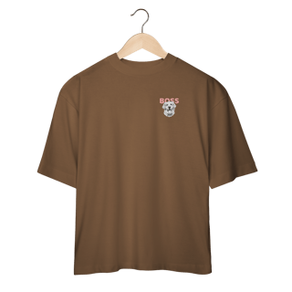 Nome do produto Camisa Oversized Golden Boss – Golden Retriever Estiloso