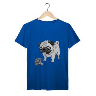 Nome do produto T-Shirt Prime Pug & Brócolis – Camiseta Divertida para Pet Lovers