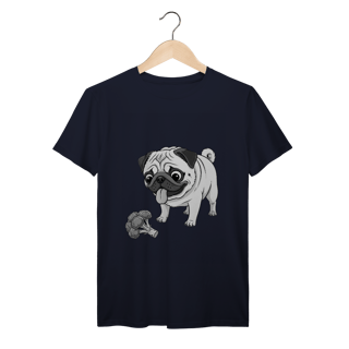 Nome do produto T-Shirt Prime Pug & Brócolis – Camiseta Divertida para Pet Lovers