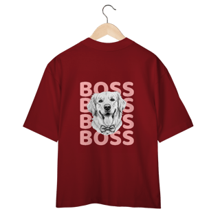 Nome do produto Camisa Oversized Golden Boss – Golden Retriever Estiloso