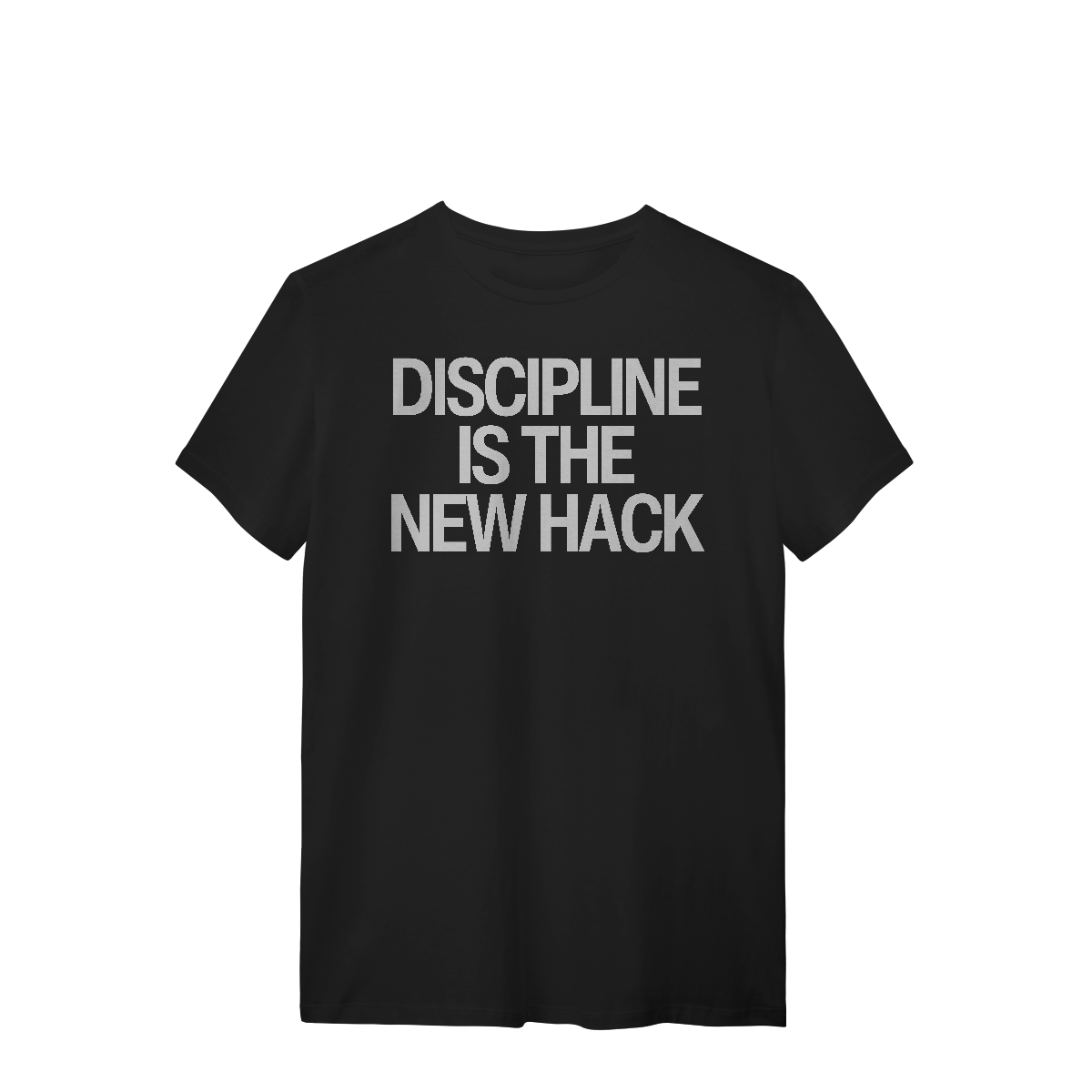 Nome do produto: Camiseta Unissex - DISCIPLINE IS THE NEW HACK