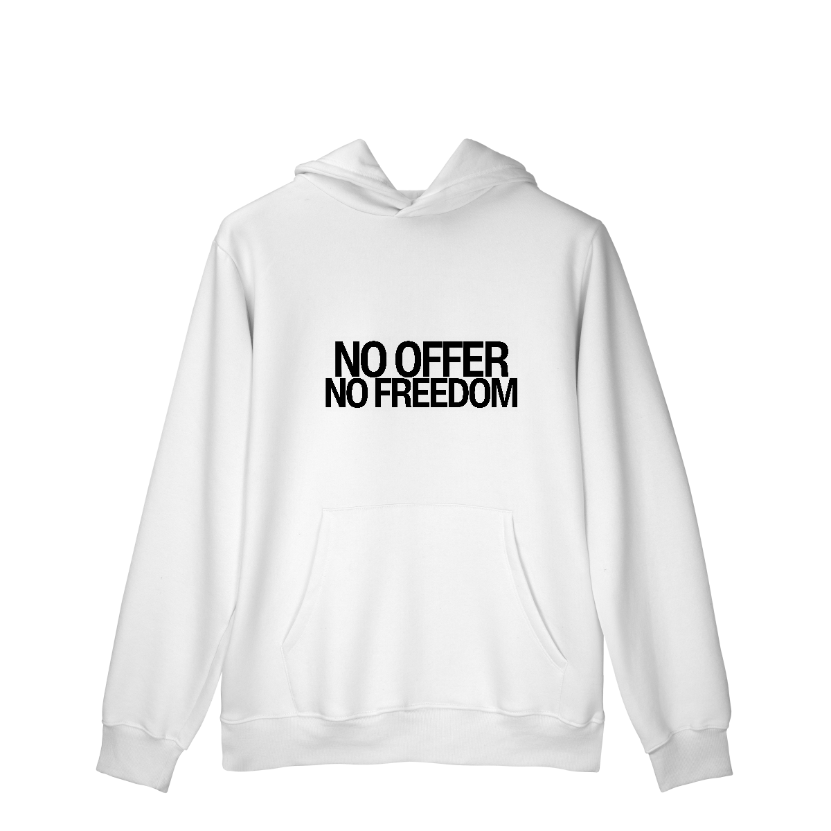 Nome do produto: Moletom Unissex - NO OFFER NO FREEDOM