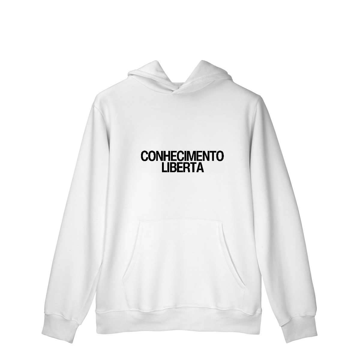 Nome do produto: Moletom Unissex - CONHECIMENTO LIBERTA