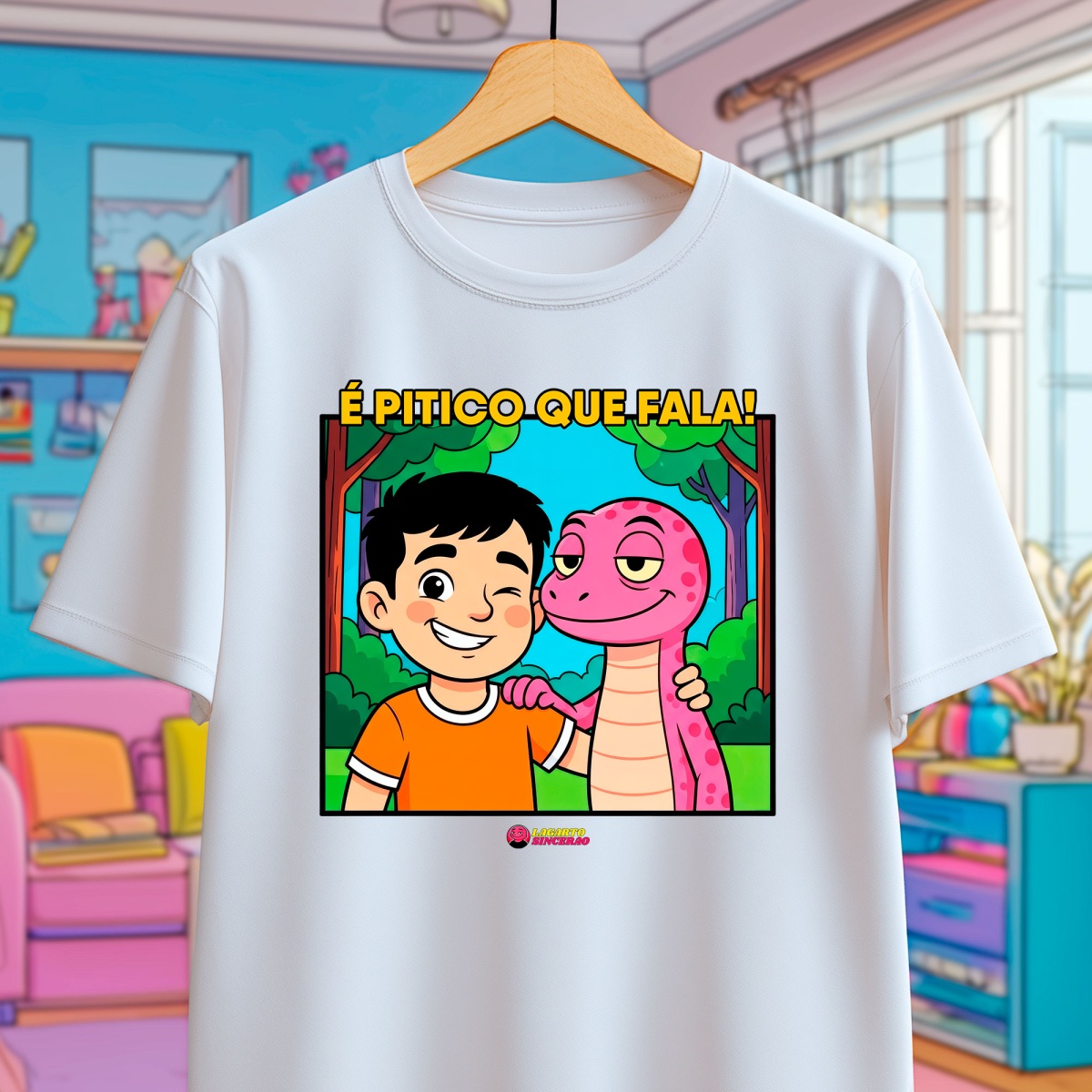 Nome do produto: Camiseta - É Pitico que fala