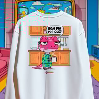Nome do produto Moletom - Bom dia por quê?