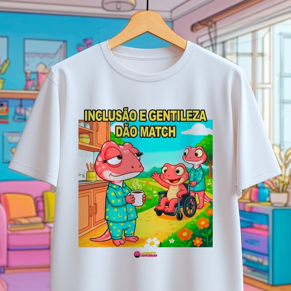 Camiseta - Inclusão e gentileza dão match