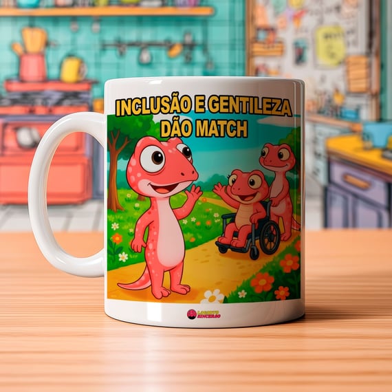 Caneca - Inclusão e gentileza dão match