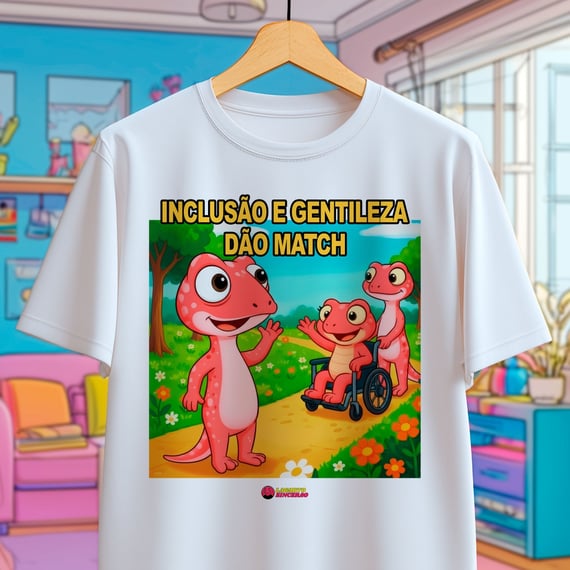 Camiseta - Inclusão e gentileza dão match