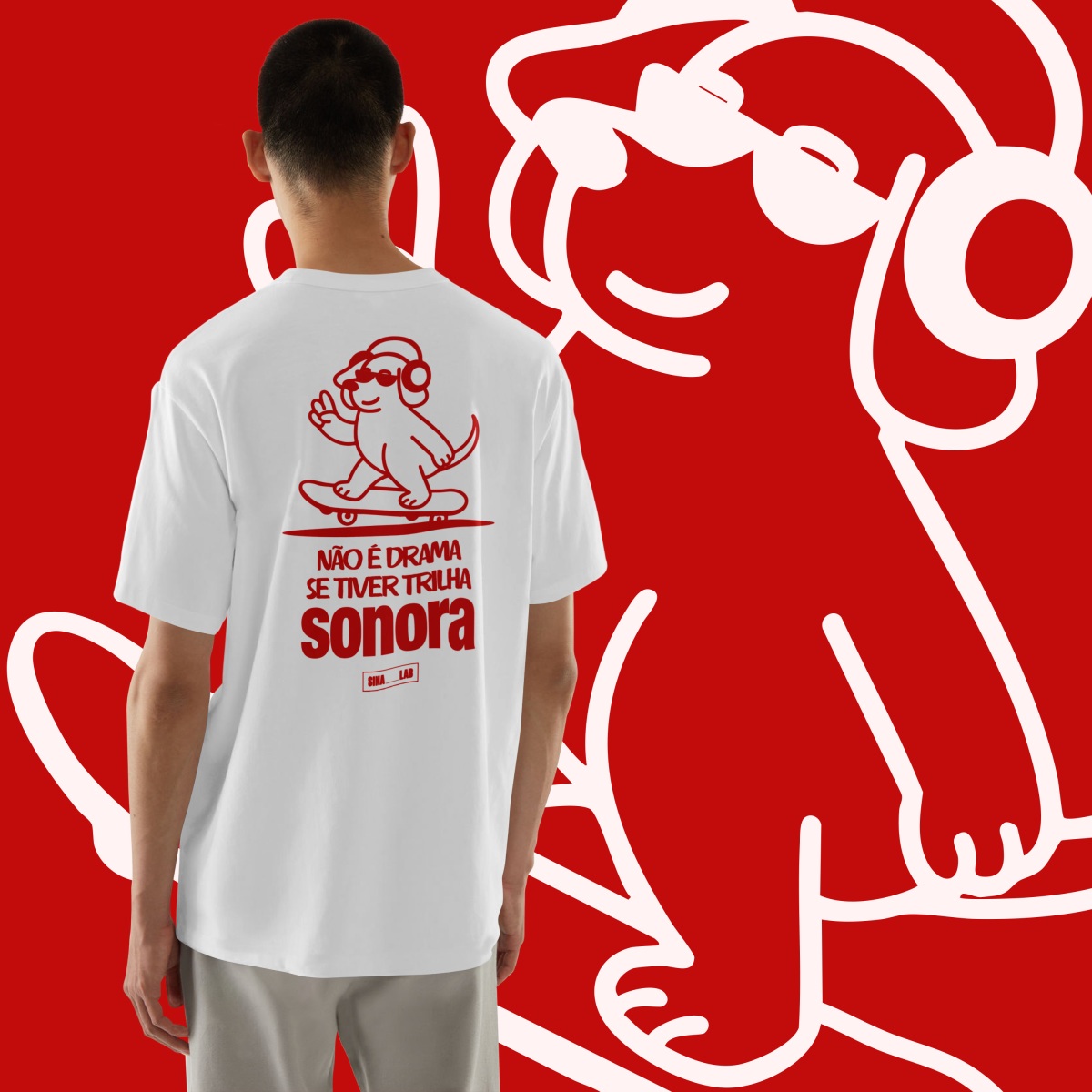 Nome do produto: Camiseta dog skate